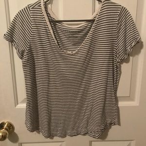 Aeropostale black and white striped shirt